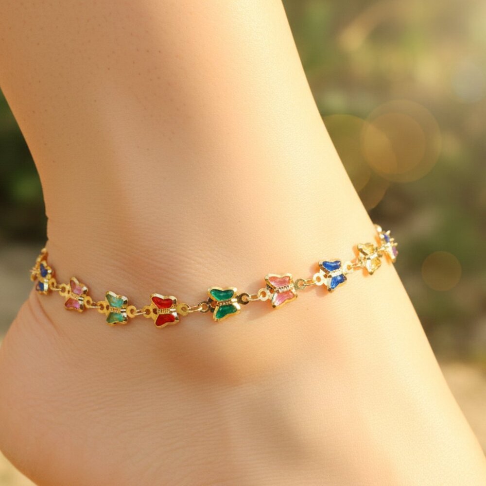 "Elegant Handmade Anklet – Delicate Jewelry for Women, MAR091814